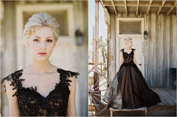 robe de mariée noire